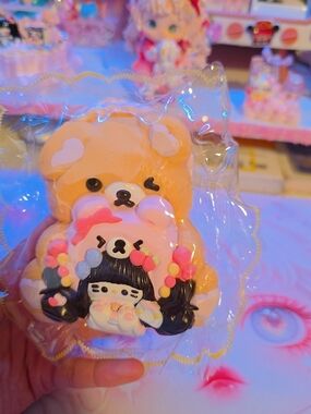 Kawaii Bear & Hk Squishy Toy
